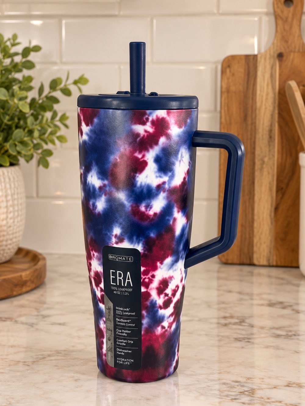 Brumate Era 40oz  Straw Tumbler Star Burst Print NWT Limited Edition
